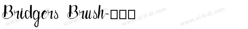 Bridgers Brush字体转换